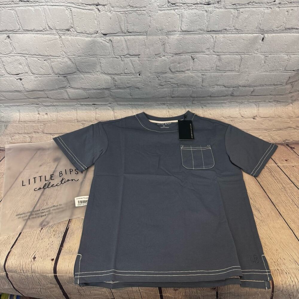 Little Bipsy Blue Pocket T-Shirt